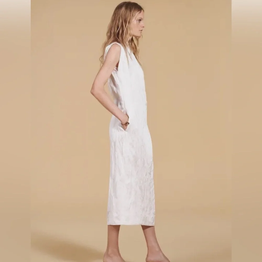 Zara Wrinkled Midi Dress Limited Edition